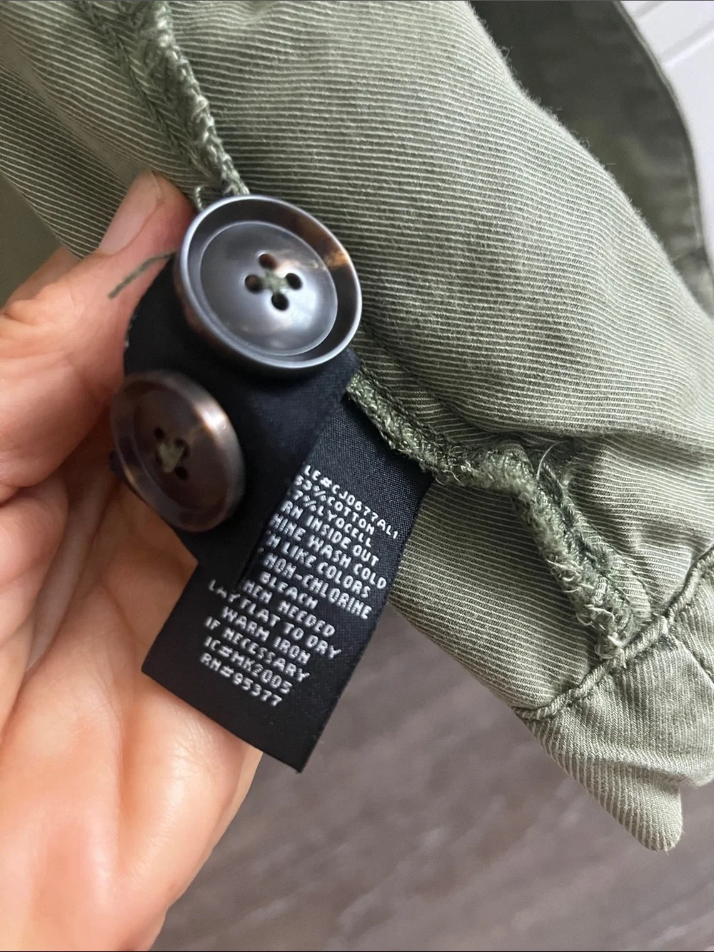 Anthropologie Sanctuary Green Utility Jacket M Button Up Relaxed Streetwear